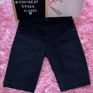 7 For All Mankind Bermuda Denim Shorts Size 32